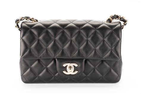 chanel mini rectangular black